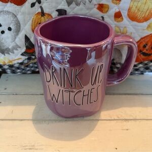 Rae Dunn Iridescent Purple “Drink Up Witches” Mug